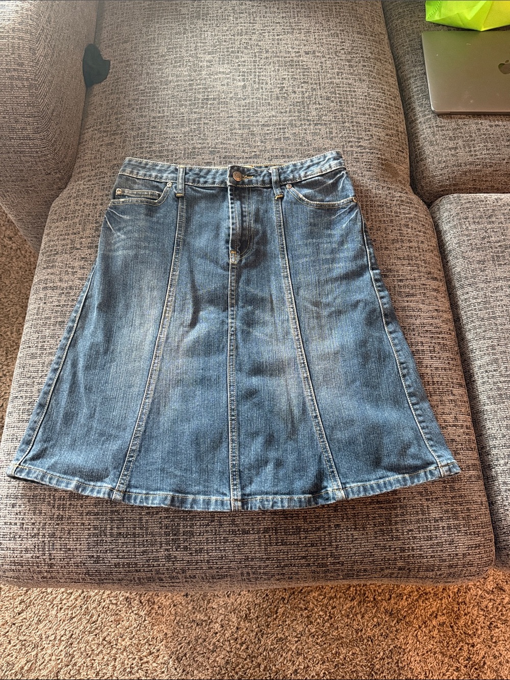 Women’s Denim Midi Skirt - Blue
